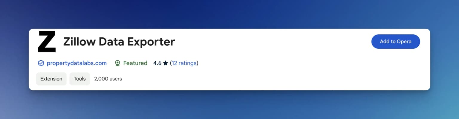 Add to Opera button