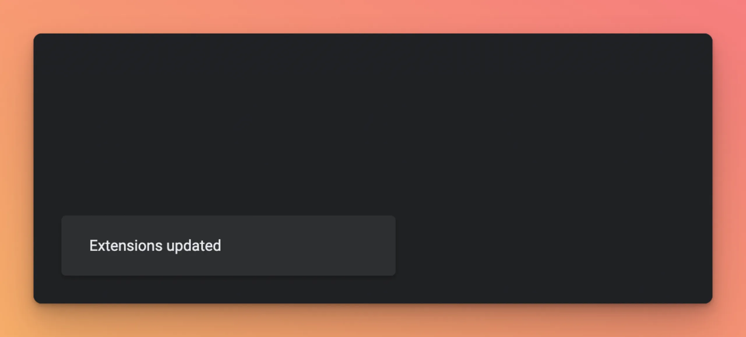 The update button