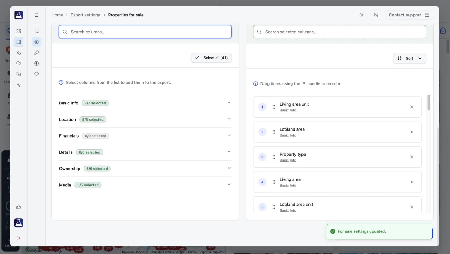 Cover image of the extension settings page